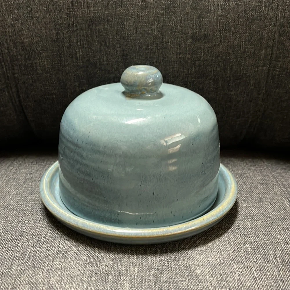 Black Oak Art Butter Dish